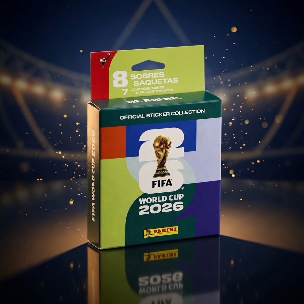 Caja Panini con 8 sobres FIFA 2026