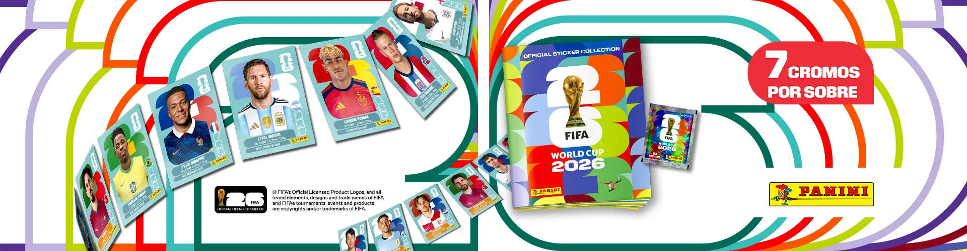 Sobres oficiales Panini FIFA World Cup 2026